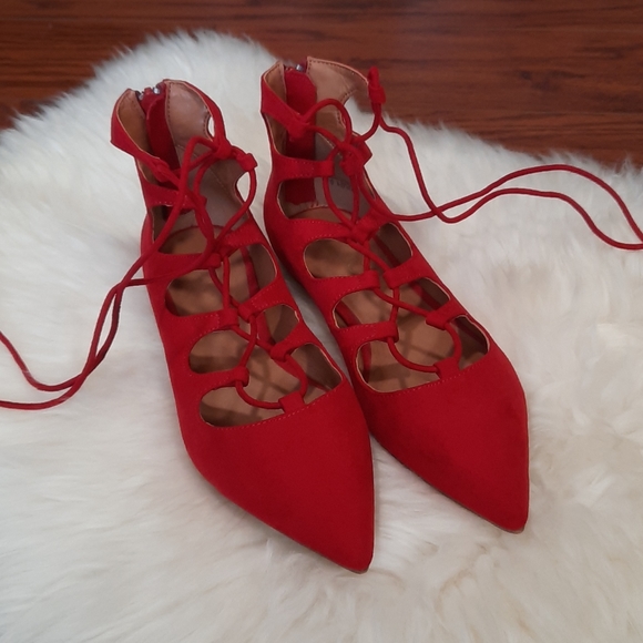 Aldo Shoes - Aldo Red Gladiator Flats